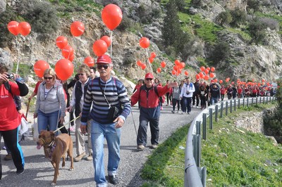 Kansere karşı tek yürek Orkide yürüyüşü