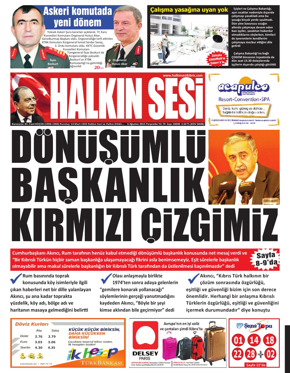 06.08.2015 PERŞEMBE