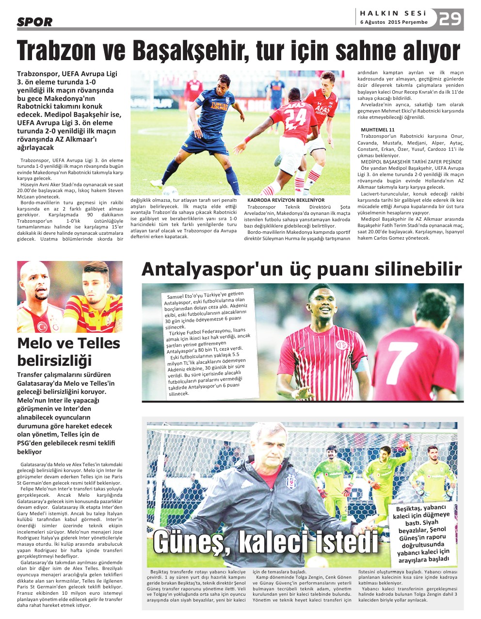 06.08.2015 PERŞEMBE