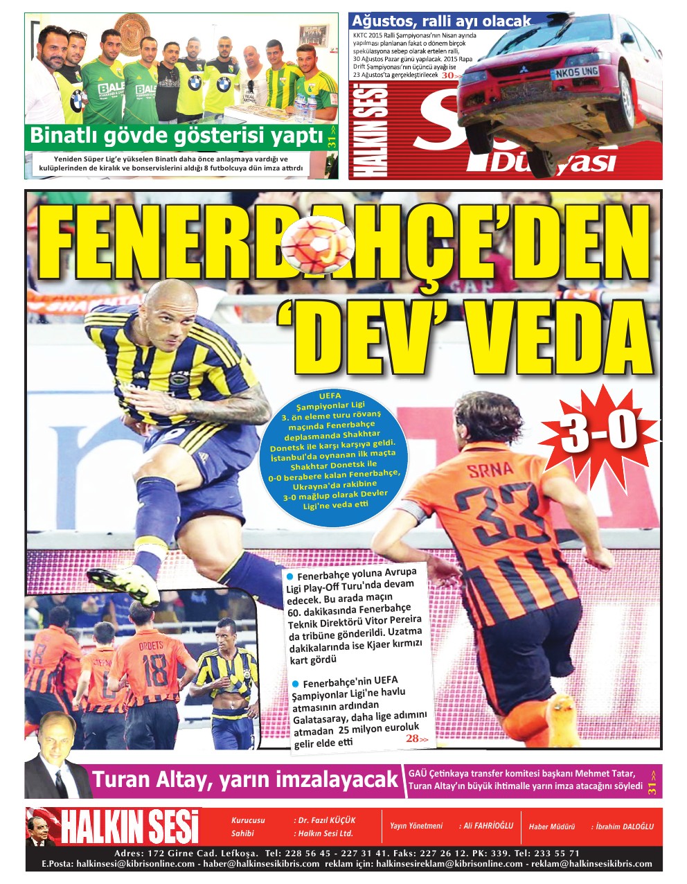 06.08.2015 PERŞEMBE