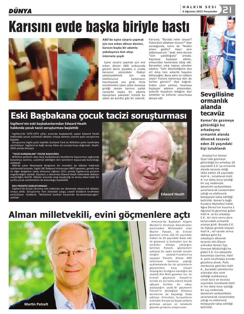 06.08.2015 PERŞEMBE