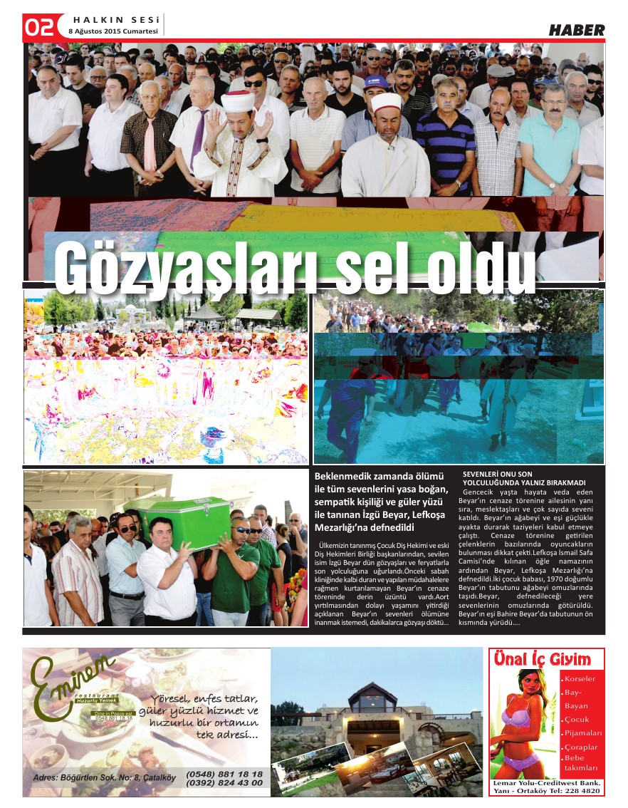 08.08.2015 CUMARTESİ