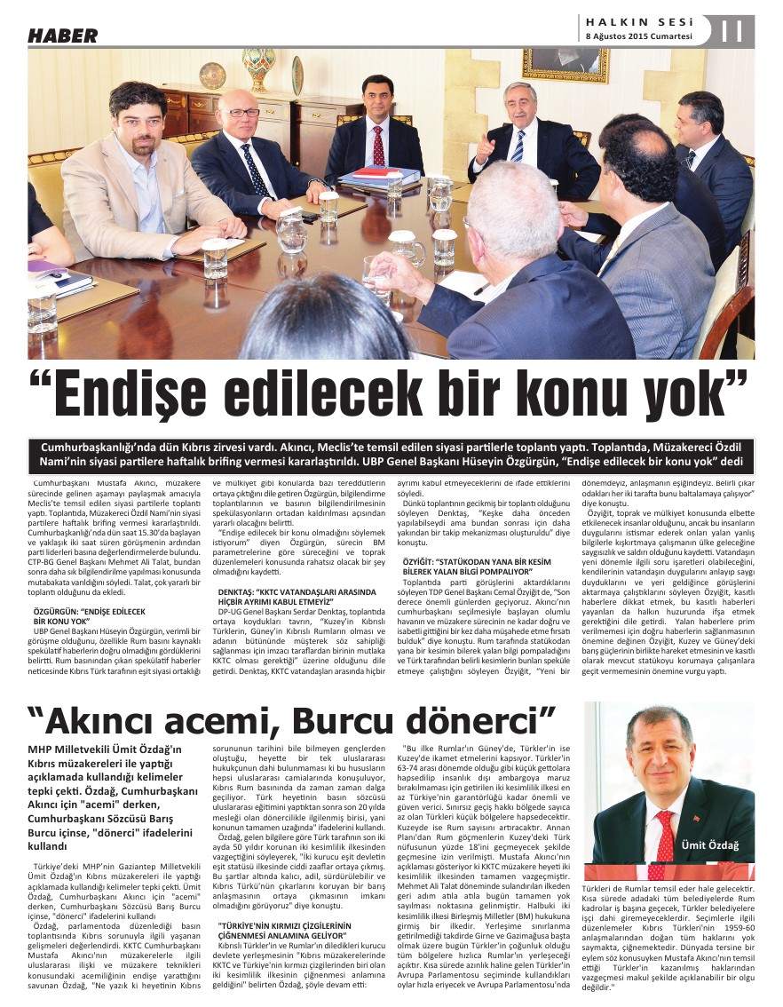 08.08.2015 CUMARTESİ