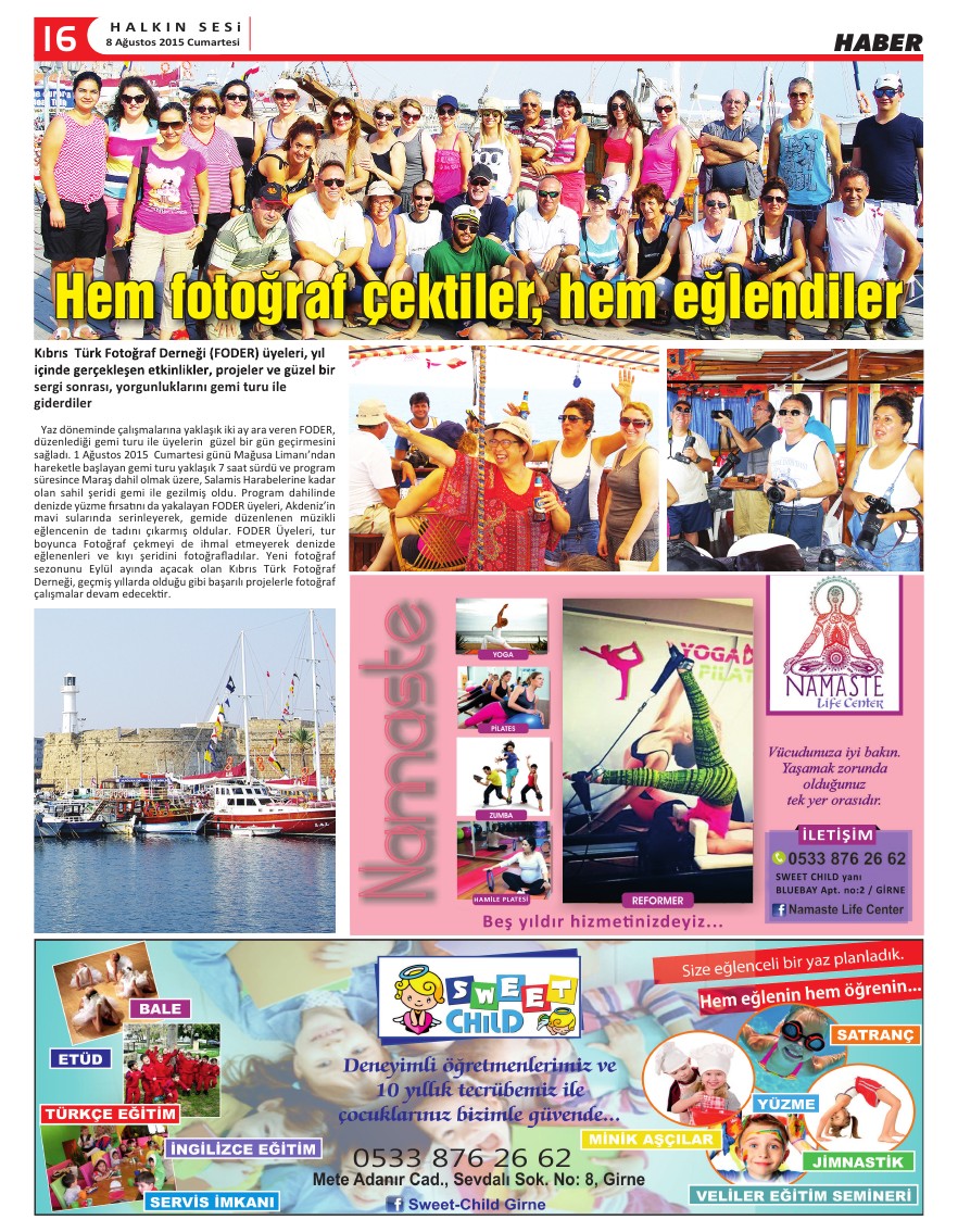 08.08.2015 CUMARTESİ