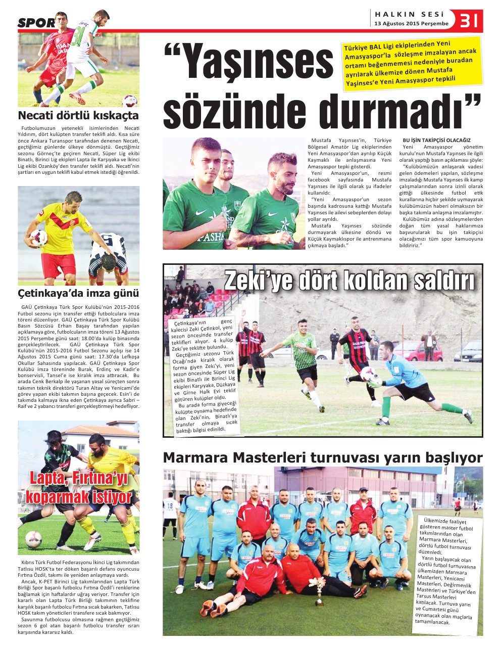 13.08.2015 PERŞEMBE