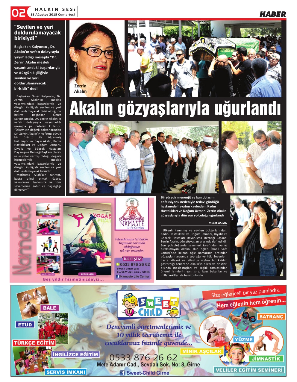 15.08.2015 CUMARTESİ