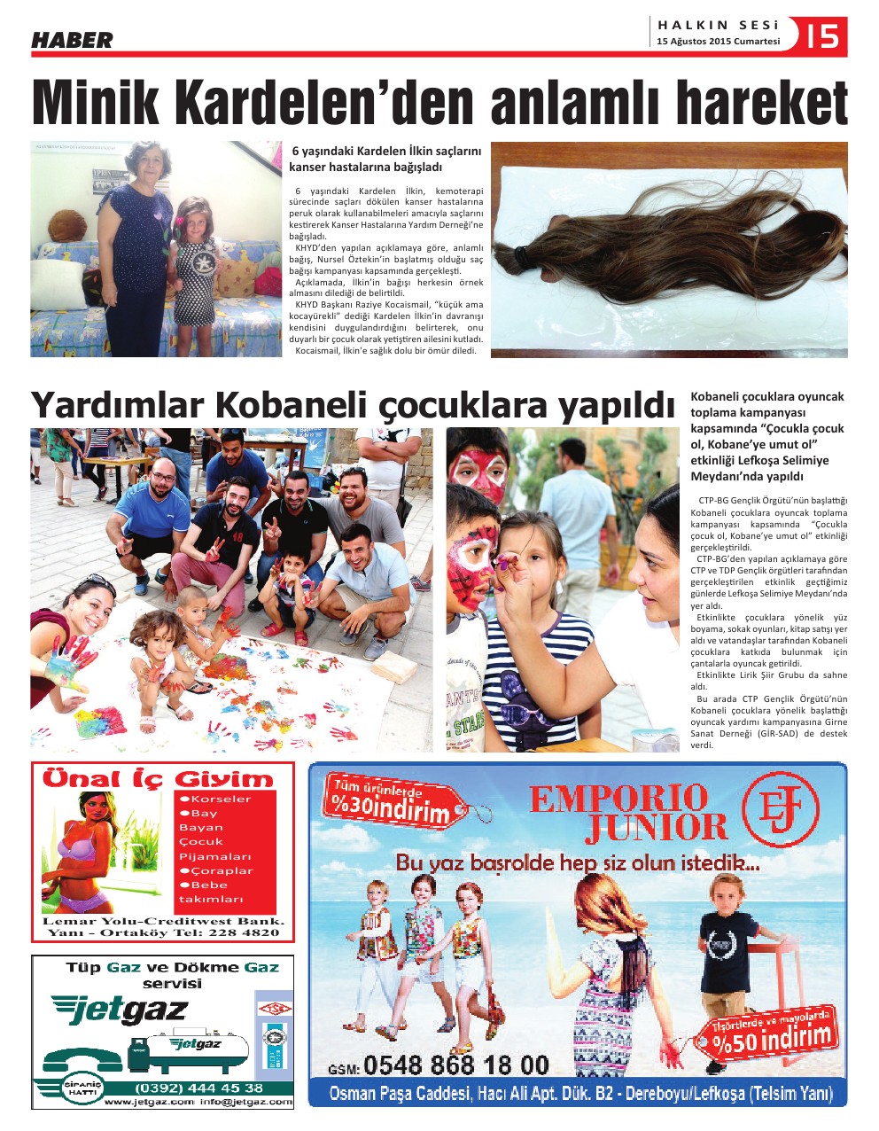 15.08.2015 CUMARTESİ