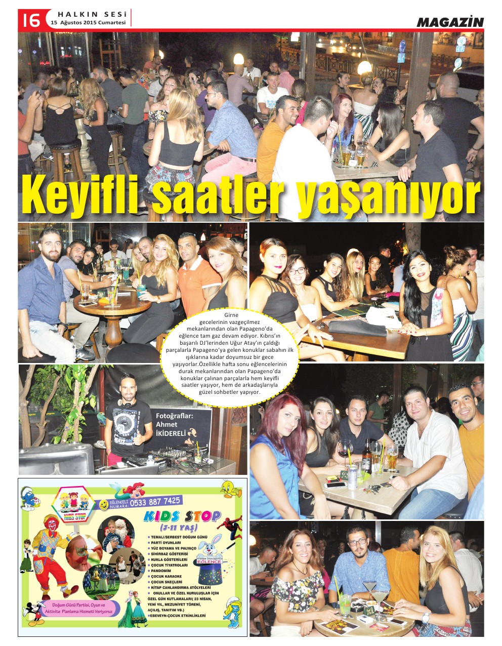 15.08.2015 CUMARTESİ