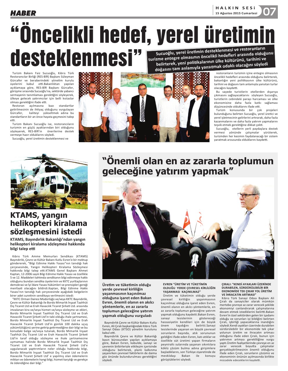 15.08.2015 CUMARTESİ