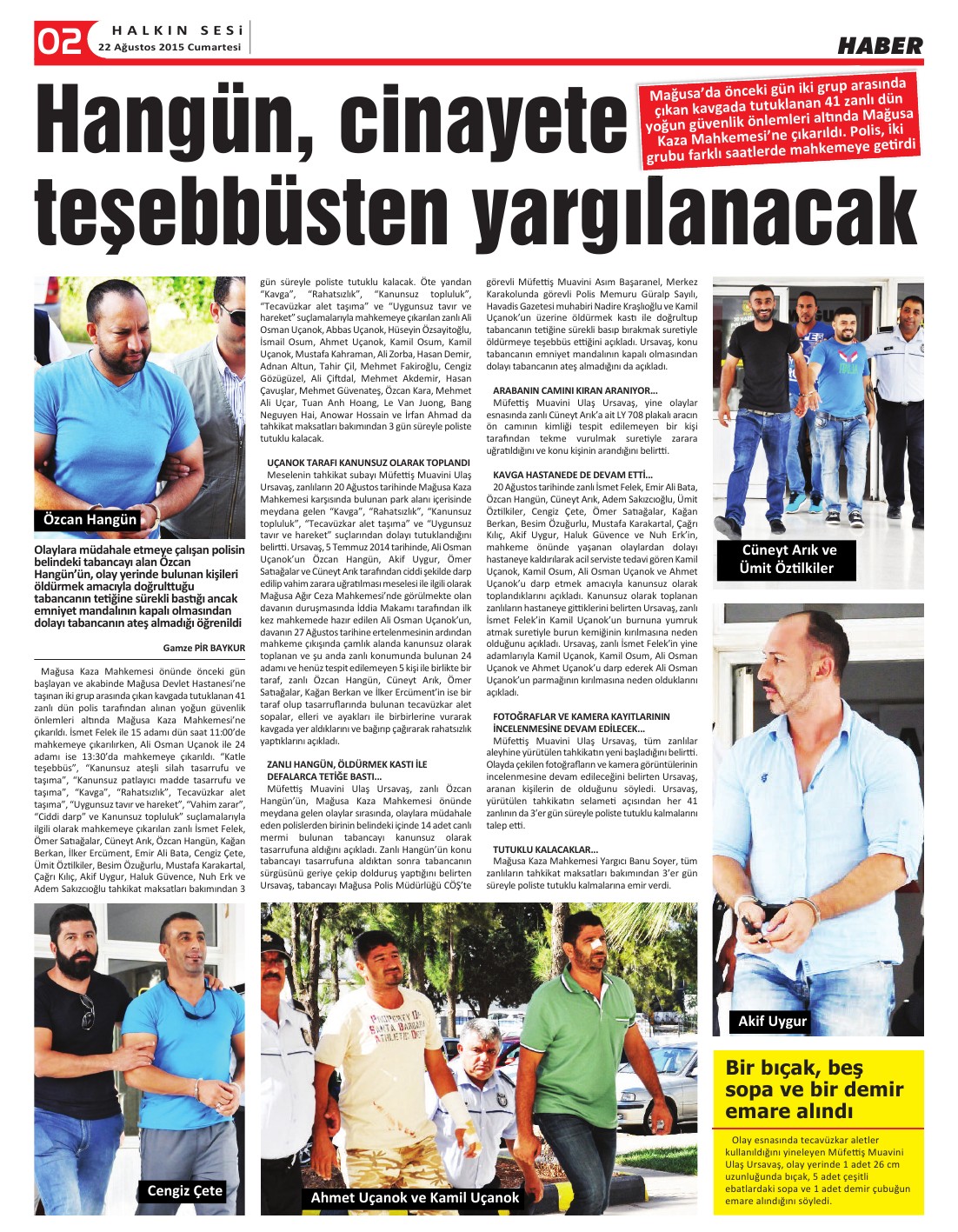 22.08.2015 CUMARTESİ