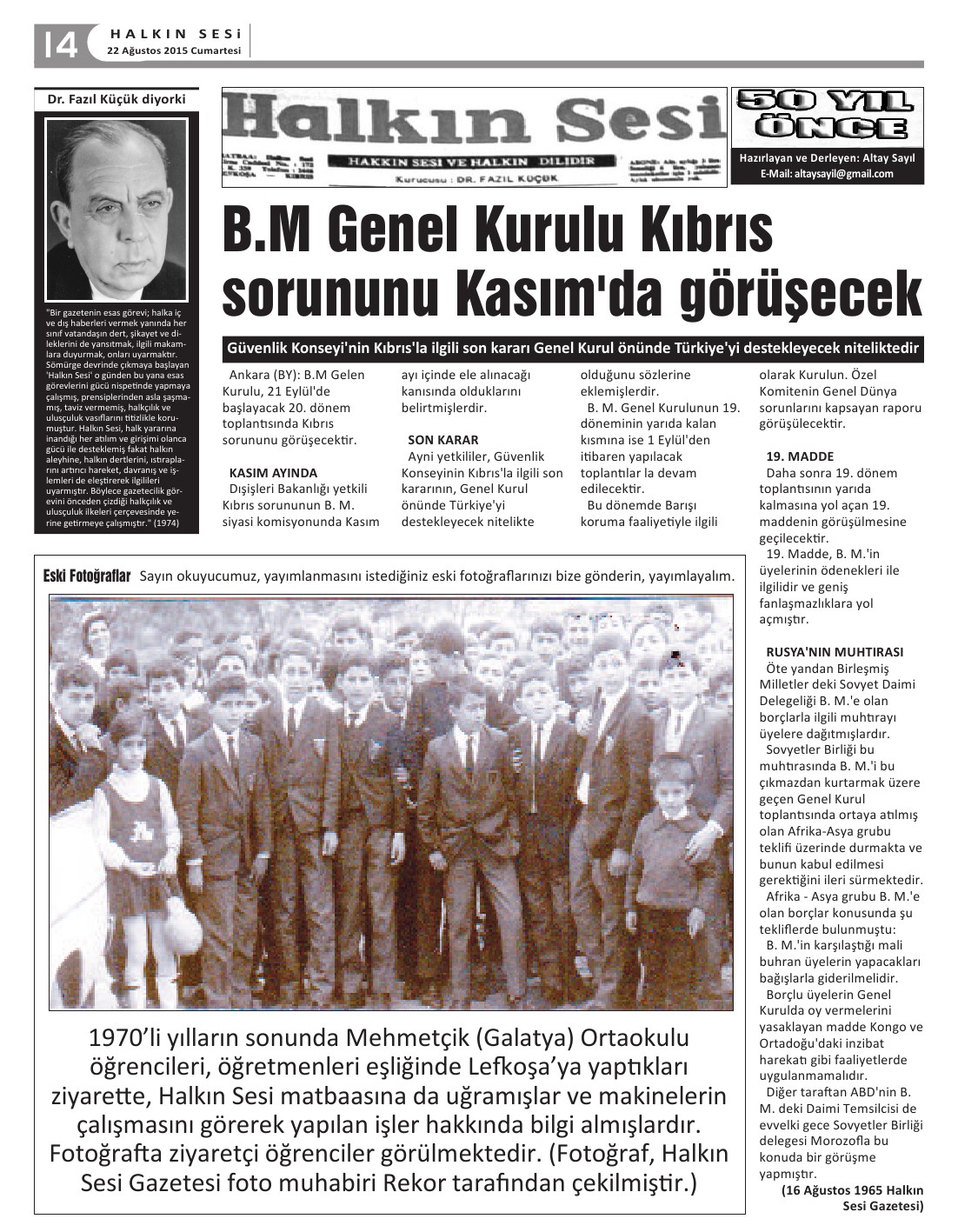 22.08.2015 CUMARTESİ