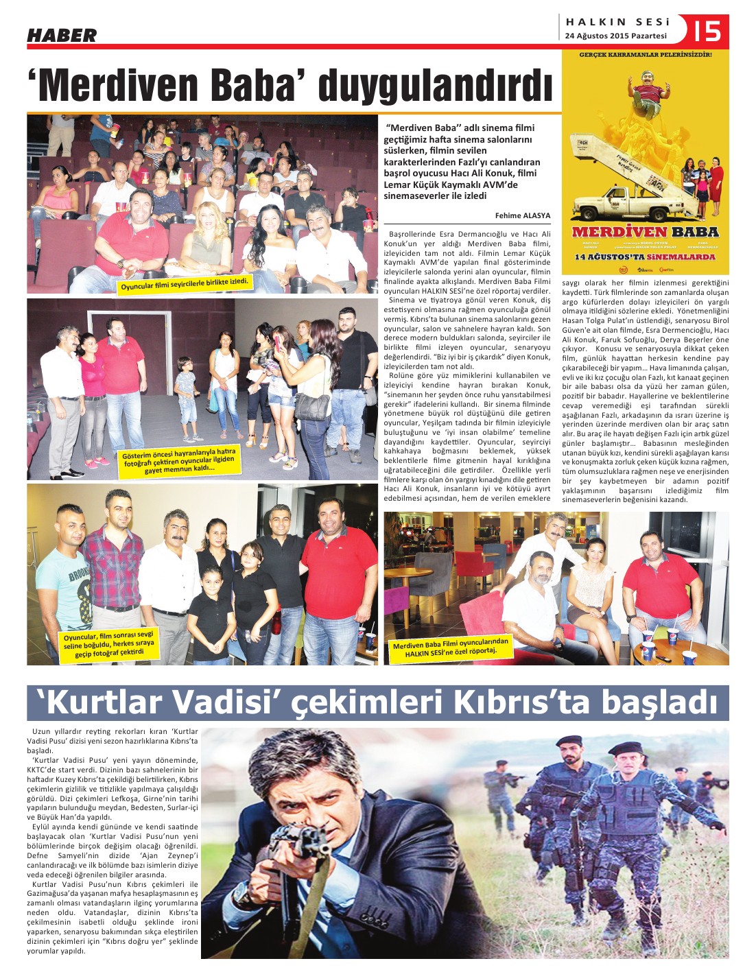 24.08.2015 PAZARTESİ