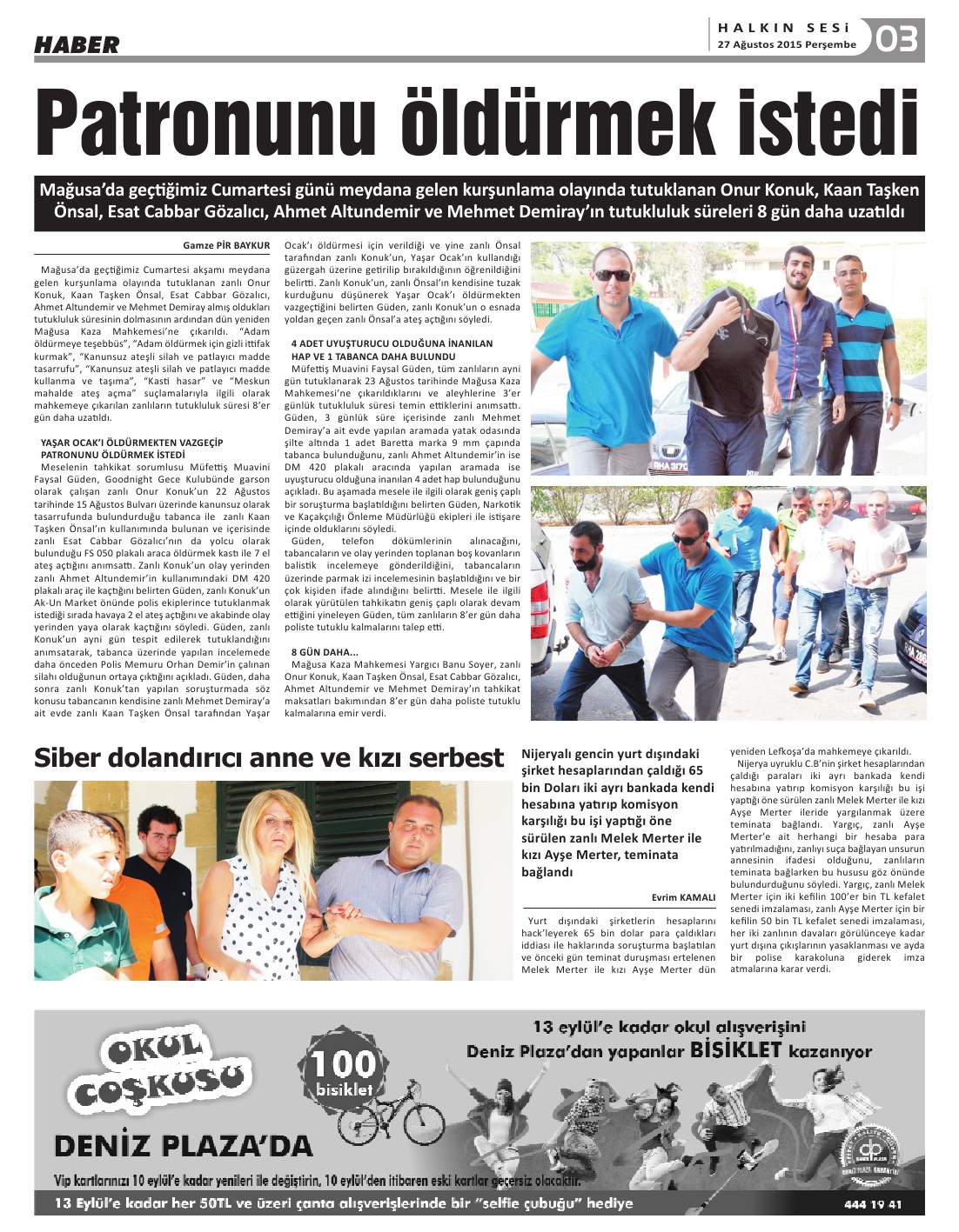 27.08.2015 PERŞEMBE