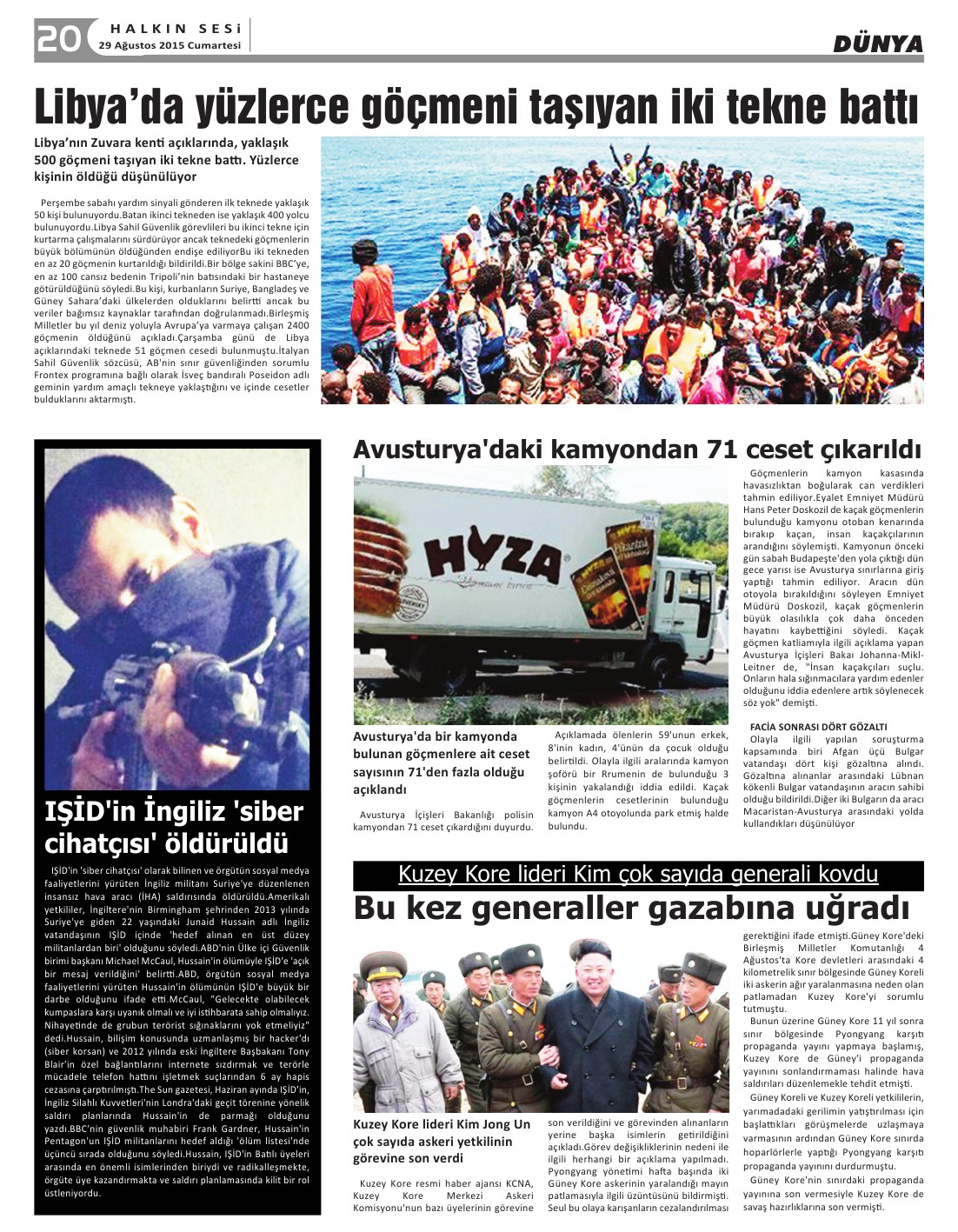 29.08.2015 CUMARTESİ