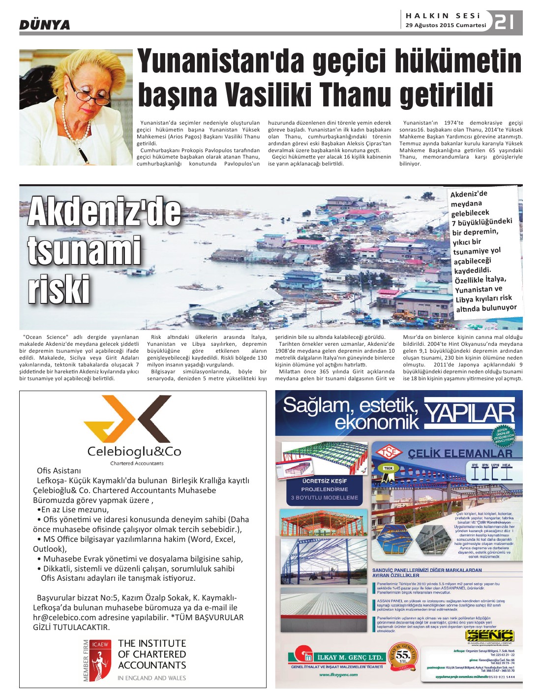 29.08.2015 CUMARTESİ