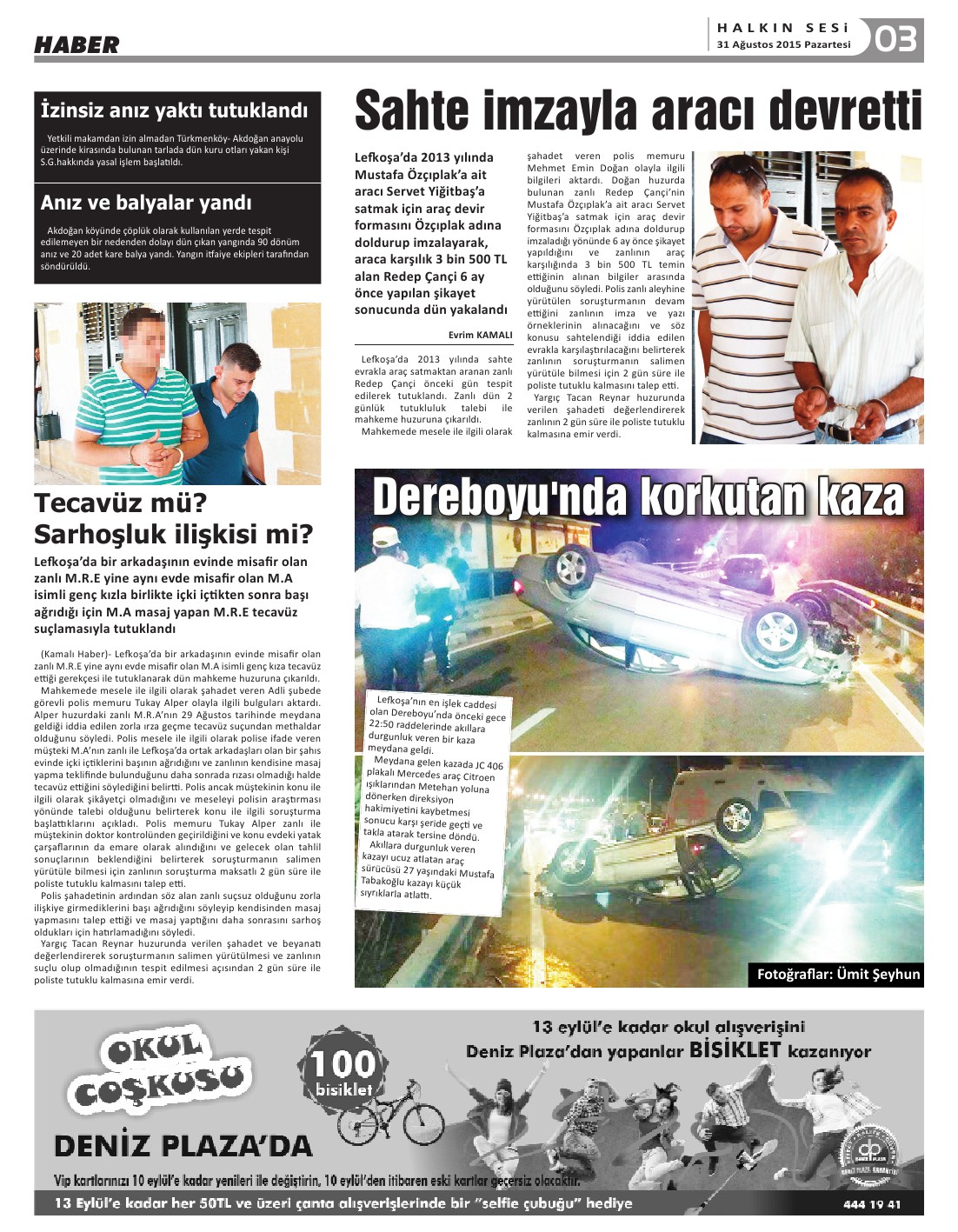 31.08.2015 PAZARTESİ