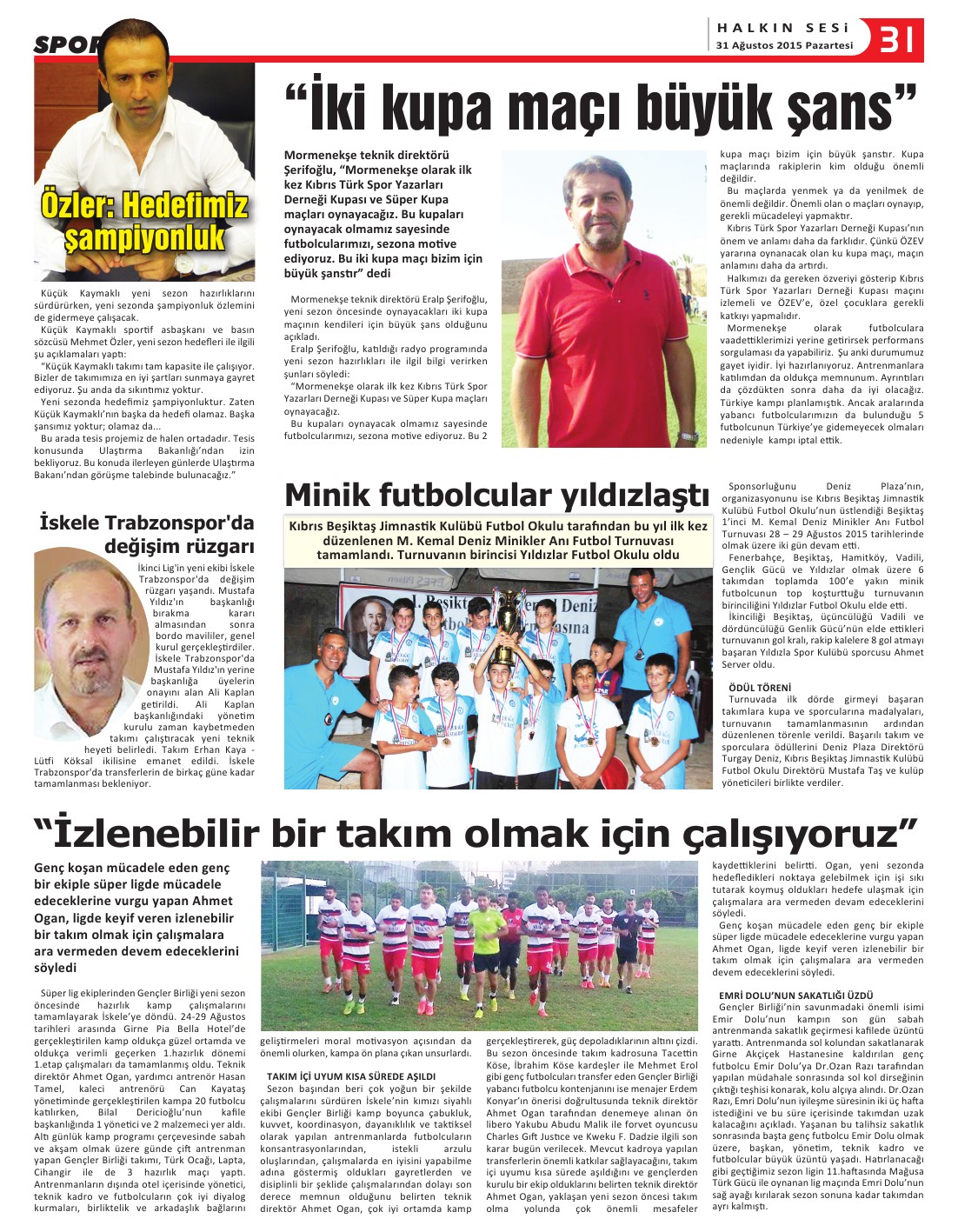 31.08.2015 PAZARTESİ