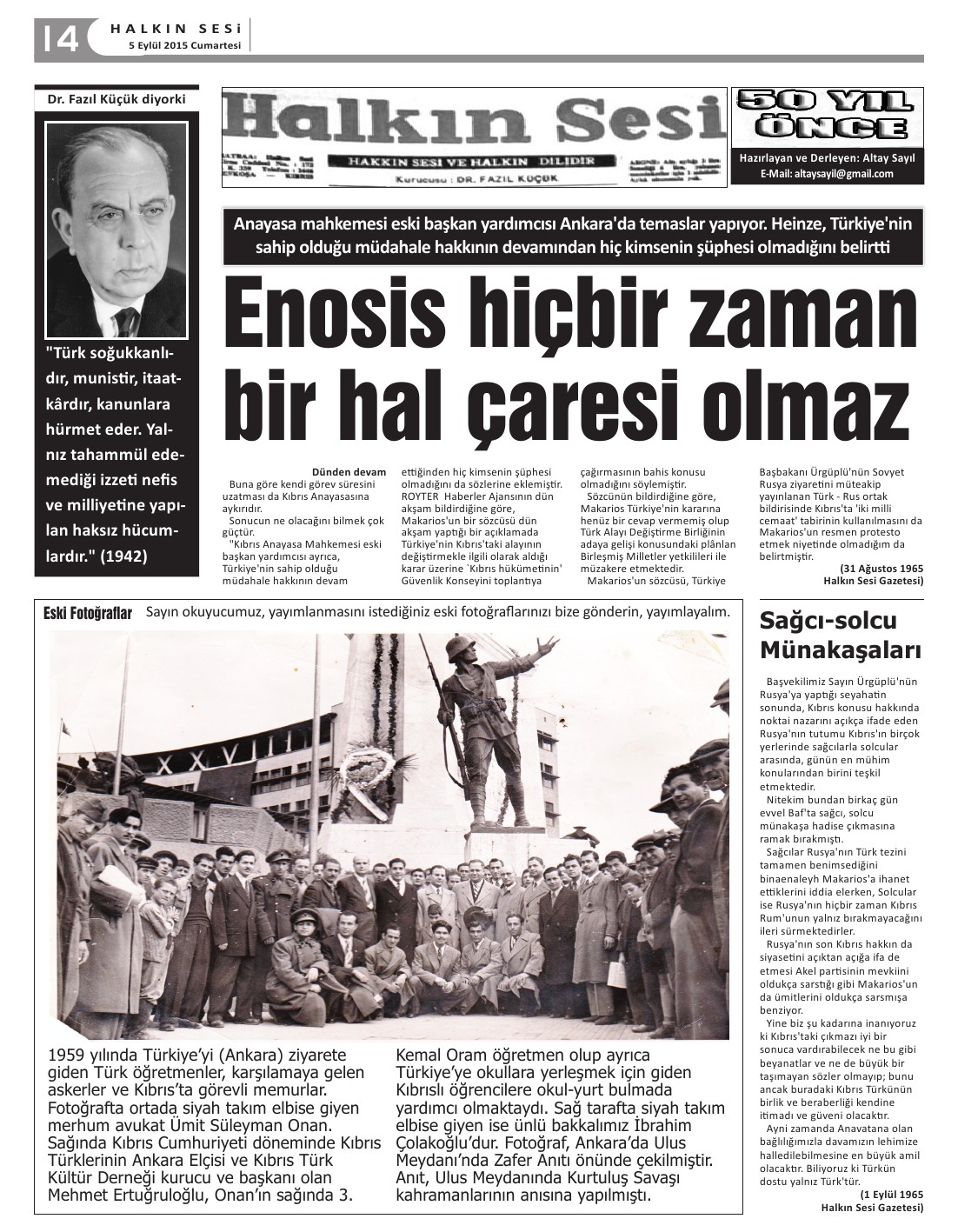 05.09.2015 CUMARTESİ