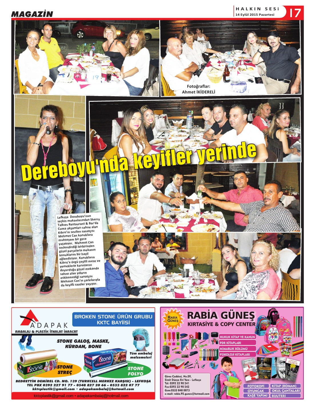 14.09.2015 PAZARTESİ