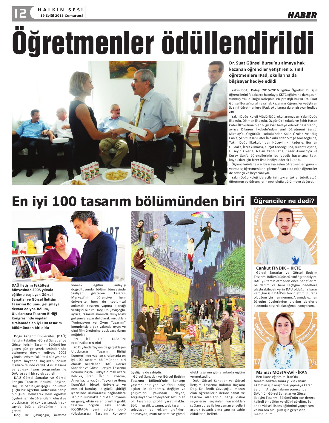 19.09.2015 CUMARTESİ