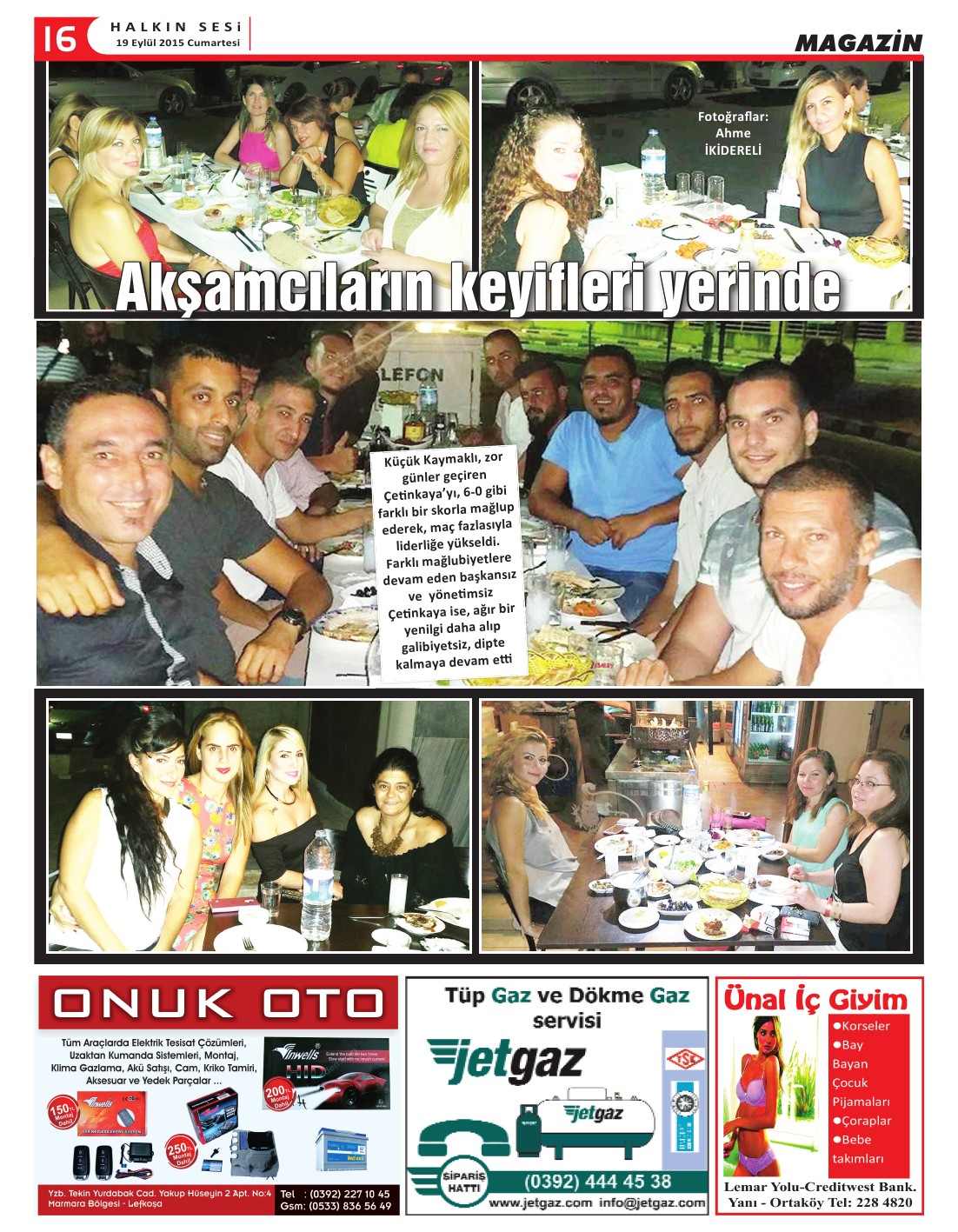 19.09.2015 CUMARTESİ