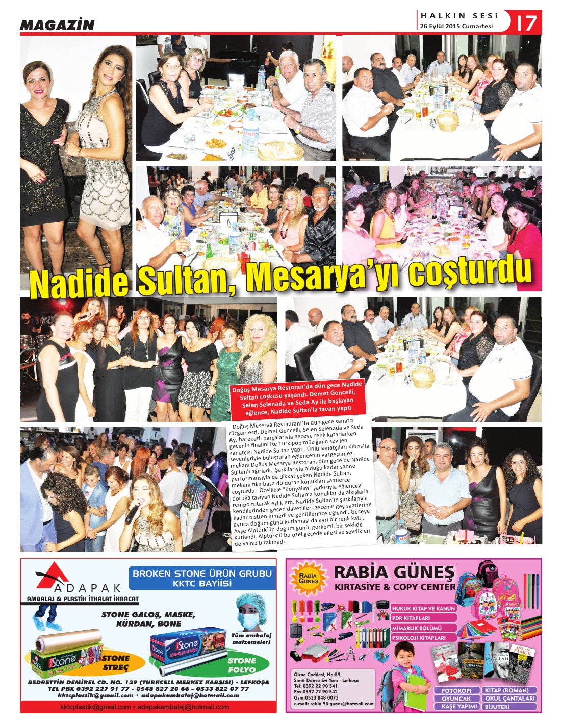 26.09.2015 CUMARTESİ