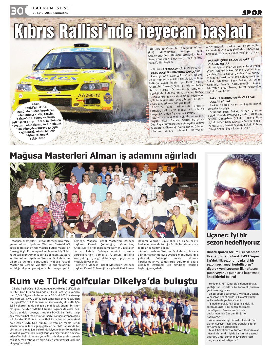 26.09.2015 CUMARTESİ