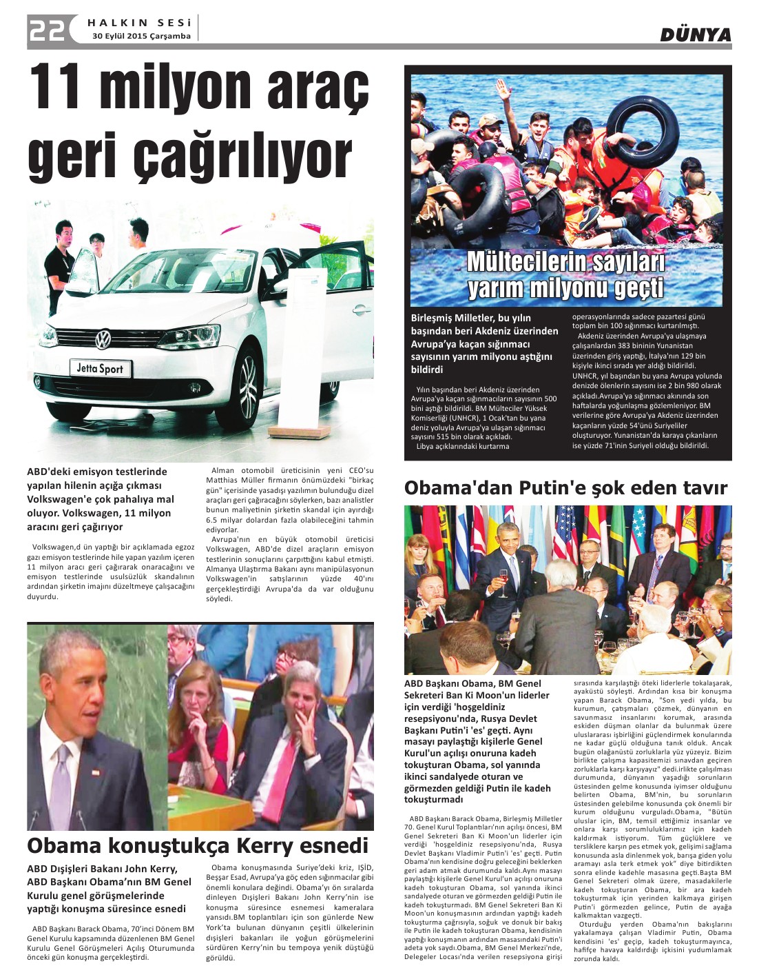 30.09.2015 ÇARŞAMBA