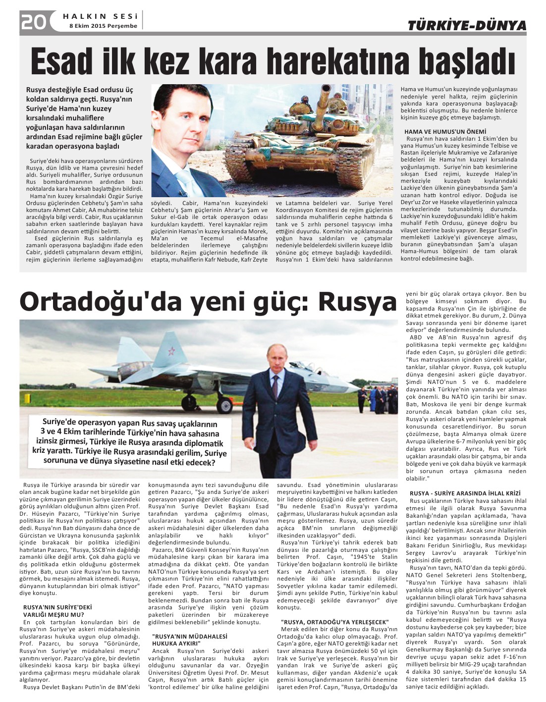 08.10.2015 PERŞEMBE