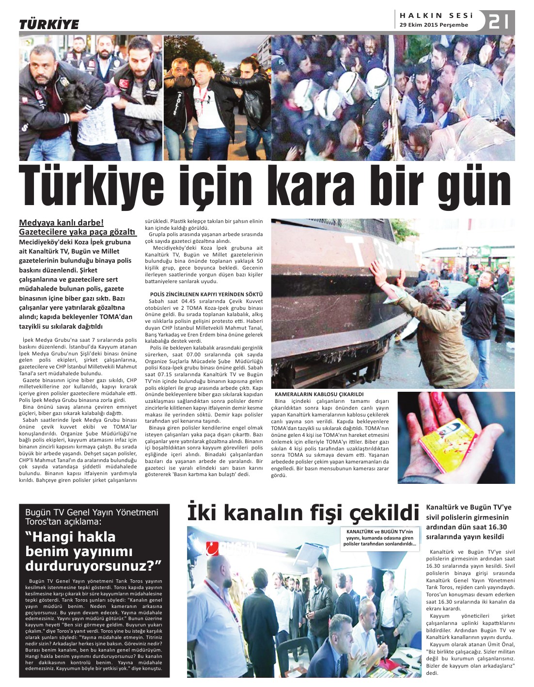 29.10.2015 PERŞEMBE