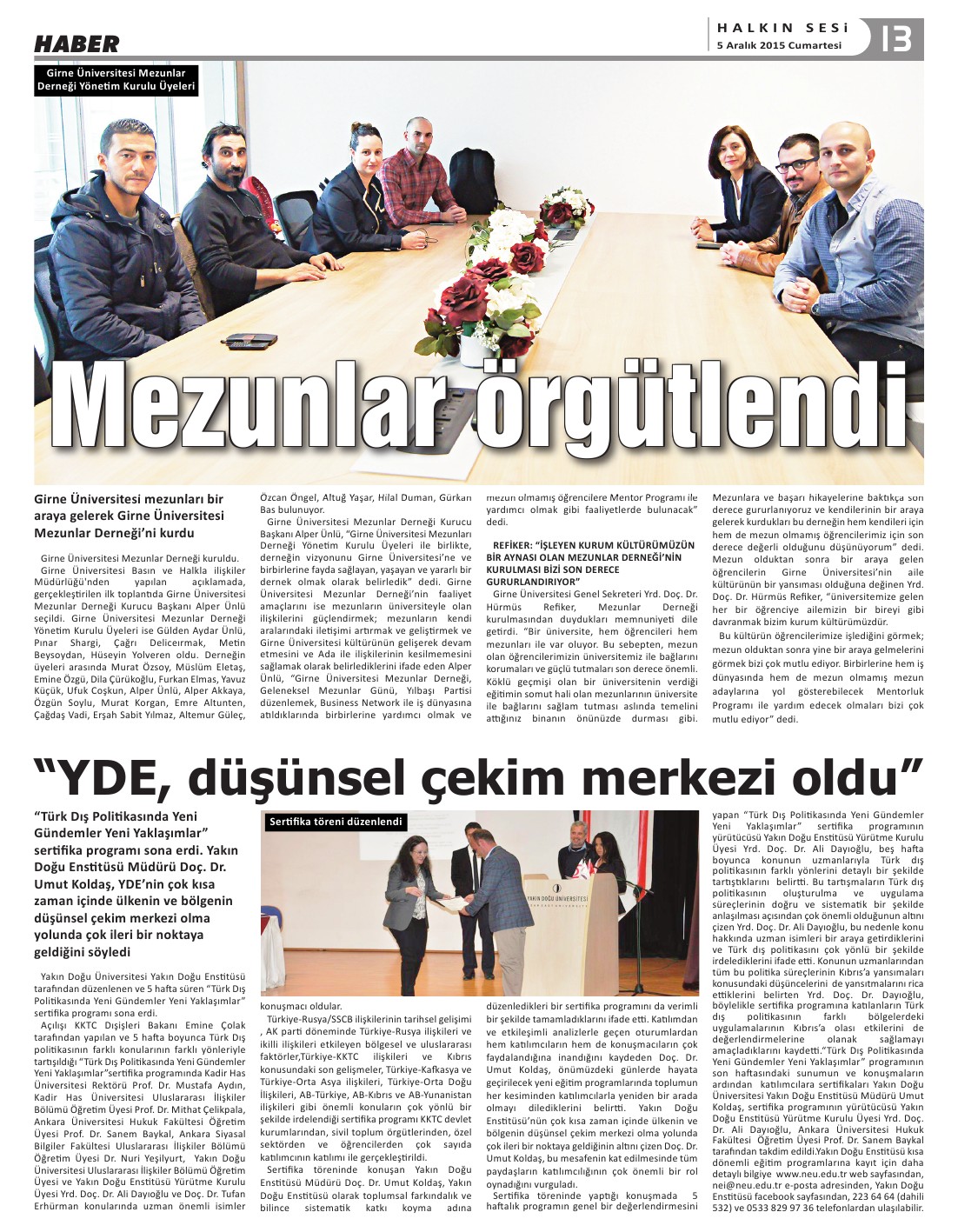 05.12.2015 CUMARTESİ