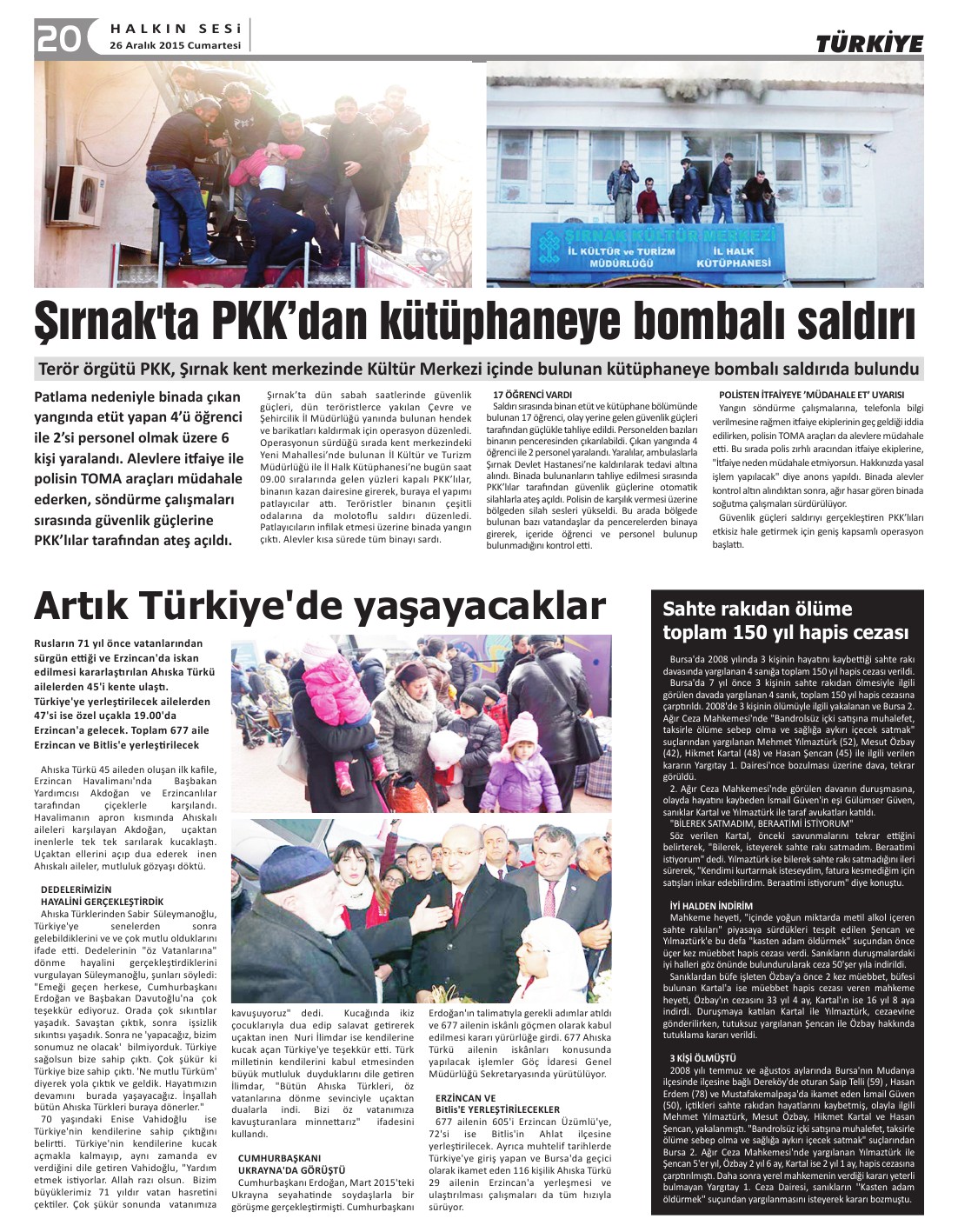 26.12.2015 CUMARTESİ