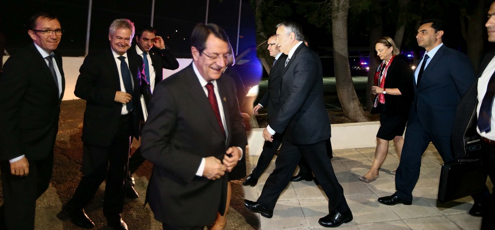 Anastasiades ve Akıncı akşam yemeğinde bir araya geldiler 