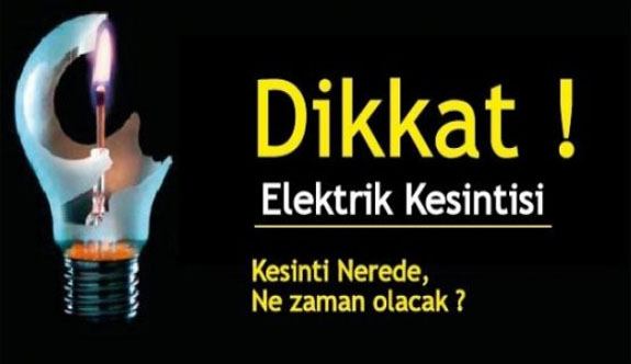 Kıb Tek'ten elektrik kesintisi uyarısı