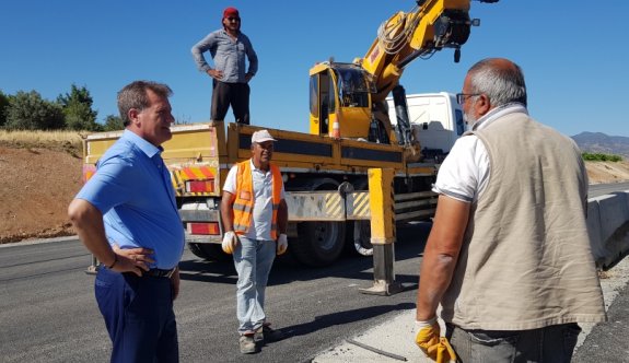 Güzelyurt-Lefke bölünmüş anayolunda sona yaklaşıldı