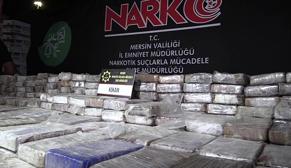 Mersin Limanı'nda 610 kg kokain ele geçirildi