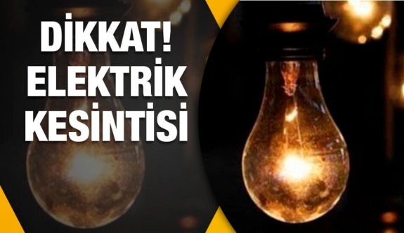 Girne'de 5 saatlik elektrik kesintisi yapılacak