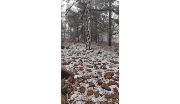 Trodos’a sezonun ilk karı düştü