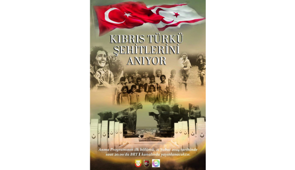 "Kıbrıs Türkü Şehitlerini Anıyor" BRT1'de başlıyor