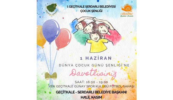1.Geçitkale-Serdarlı Belediyesi “Kültür ve Sanat Festivali” 31 Mayıs- 2 Haziran tarihleri arasında yapılıyor