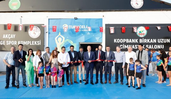 Akçay Mehmet Erge Spor Kompleksi KOOPBANK Birkan Uzun Cimnastik Salonu açıldı