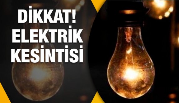 Gazimağusa ve İskele'de bazı bölgeler yarın dört saat elektriksiz kalacak