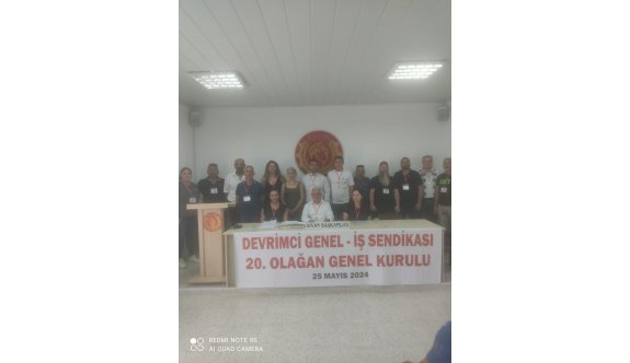 Genel-İş Sendikasının 20. Olağan Genel Kurulu yapıldı