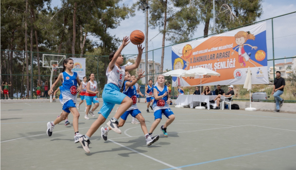 İlkokullar Arası Basketbol Şenliği’nde büyük coşku