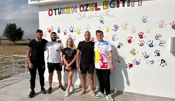 Ötüken Özel Eğitim Okulu’nun duvarları renklendirildi
