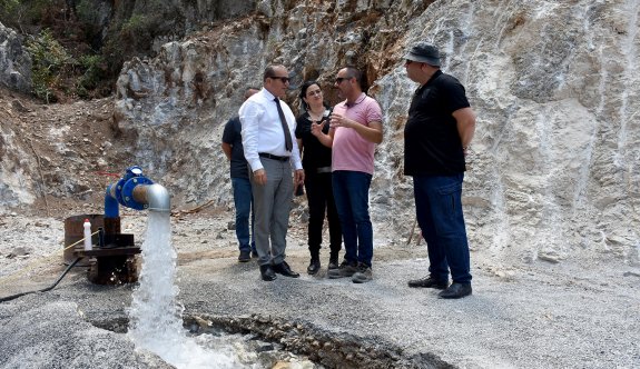 Çatalköy'de KKTC tarihinde keşfedilmiş en zengin su kaynağına ulaşıldı