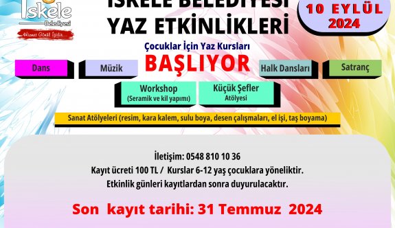 İskele Belediyesi çocuklara yönelik yaz etkinliği düzenliyor