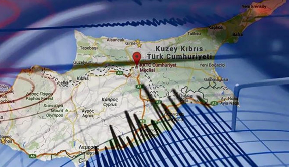 Kıbrıs’ın güneyinde denizde 3.8 büyüklüğünde deprem