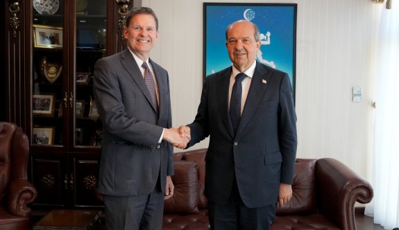 Tatar, BM Genel Sekreteri’nin Kıbrıs Özel Temsilcisi Stewart’ı kabul etti