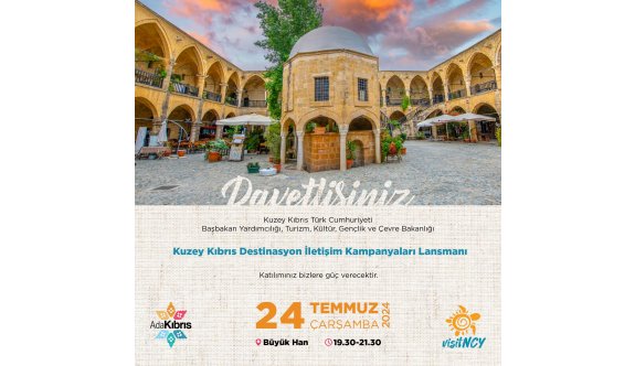 Turizmde yeni kampanya.. "Ada Kıbrıs" yarın Büyük Han'da tanıtılacak